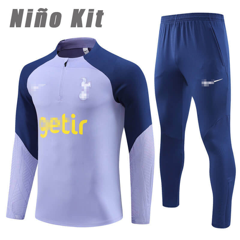 Sudadera Entrenamiento Tottenham Hotspur 2023/2024 Niño Kit Morado/Azul